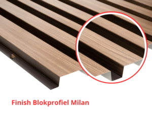 Wandplaten Finish Blokprofiel Milan