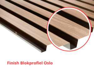 Wandplaten Finish Blokprofiel Oslo
