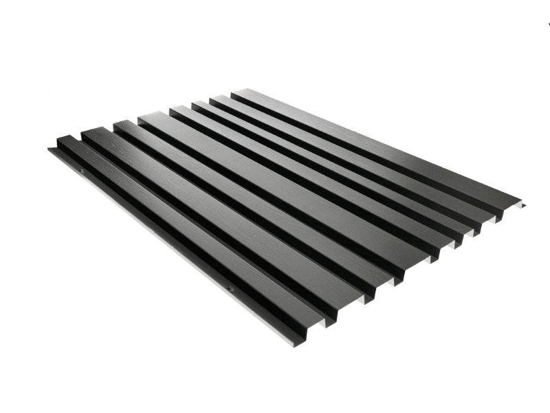 Finish Blokprofiel Milan woodgrain zwart finish profiles