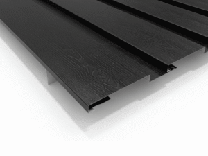 Finish Board and Batten PL matt zwart woodgrain finish profiles