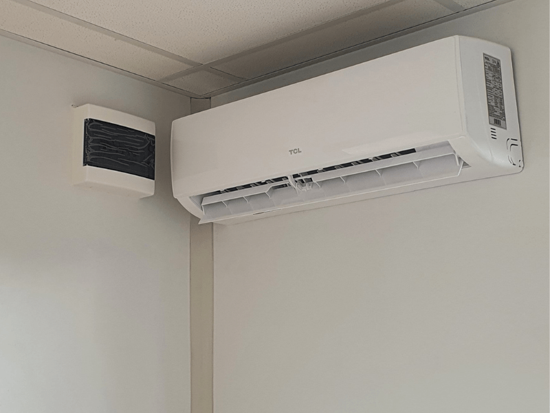 Finish Tuinkantoor 4 meter airco Finish Profiles