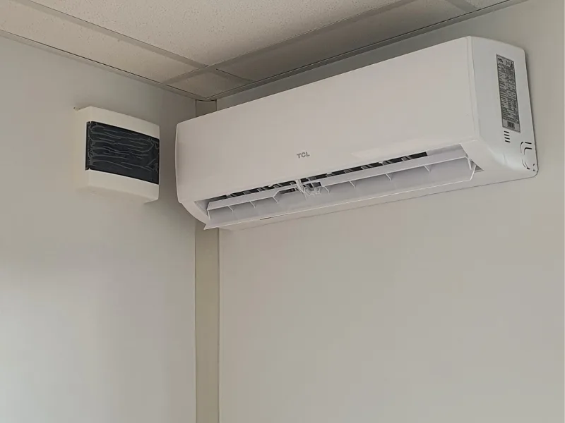 Finish Tuinkantoor 5 meter airco Finish Profiles
