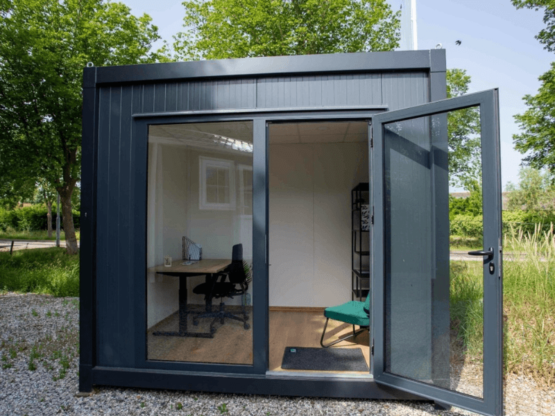 tuinkantoor bouwen werkplek in de tuin finish profiles