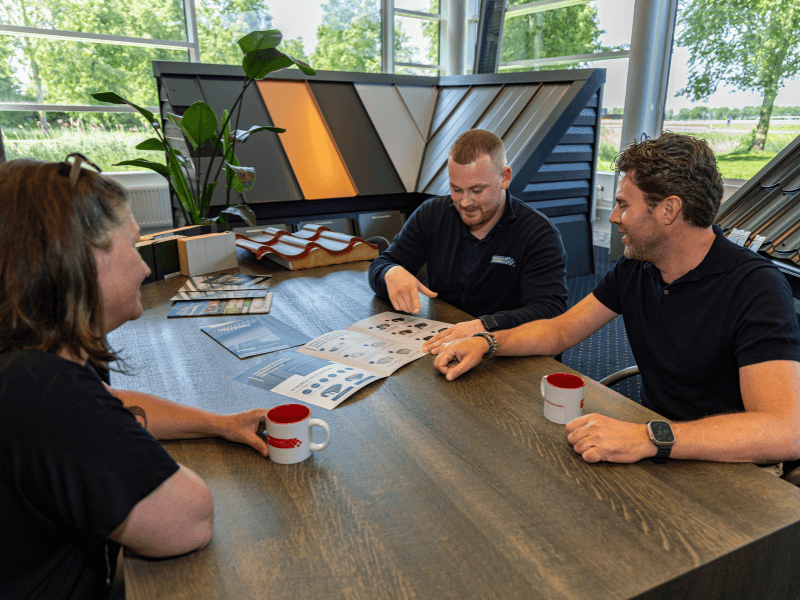 wandplaten voor bedrijfsgebouwen showroom finish profiles